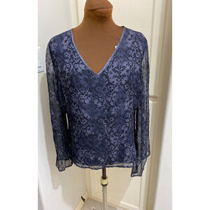 Giorgio Fiorlini Silk Blouse Size Large